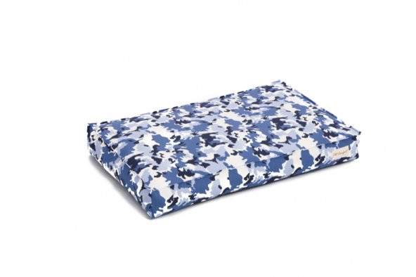 Pet Comfort Lima  Mavi Kamuflaj Köpek Yatağı M 90x60cm - 2