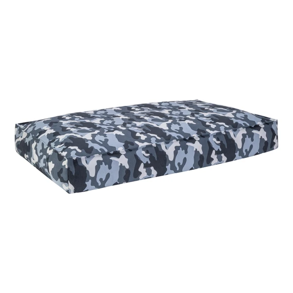 Pet Comfort Lima  Mavi Kamuflaj Köpek Yatağı M 90x60cm - Resim 2