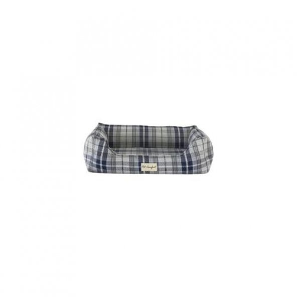 Pet Comfort Delta  Lacivert Kareli Kedi ve Köpek Yatağı XS 55x45cm - 2