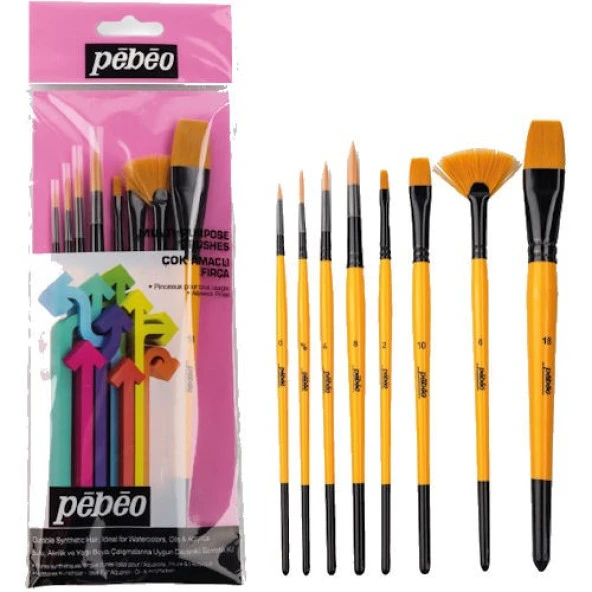 Pebeo 8li Karma Fırça Seti SET-4
