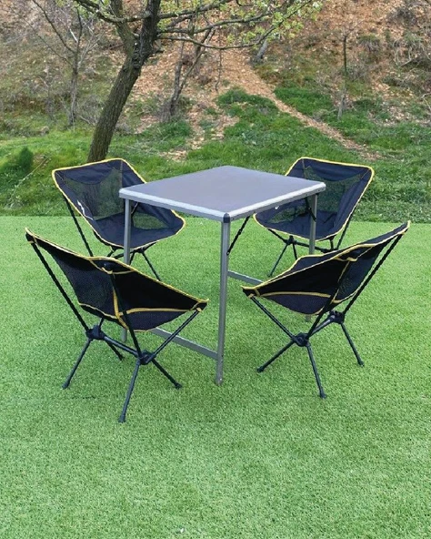 BÜYÜK MDF +4 PRATİK SANDALYE SET