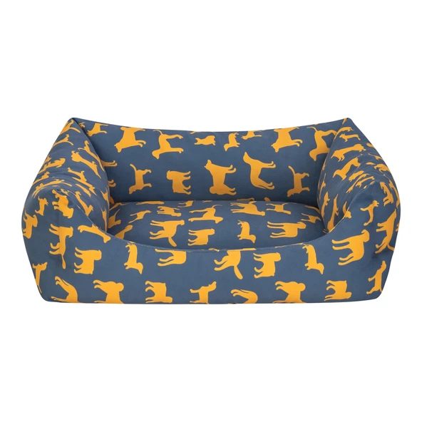 Pet Comfort Uniform Lacivert-Sarı Kedi ve Köpek Yatağı M 60x50cm ürün görseli