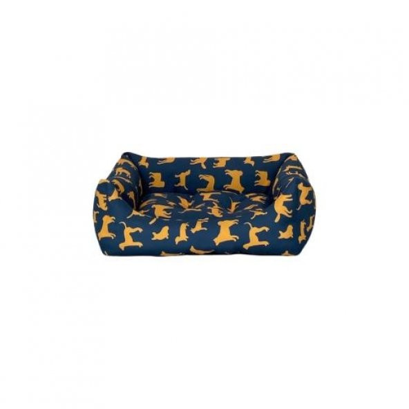Pet Comfort Uniform Lacivert-Sarı Kedi ve Köpek Yatağı S 50x40cm - 2