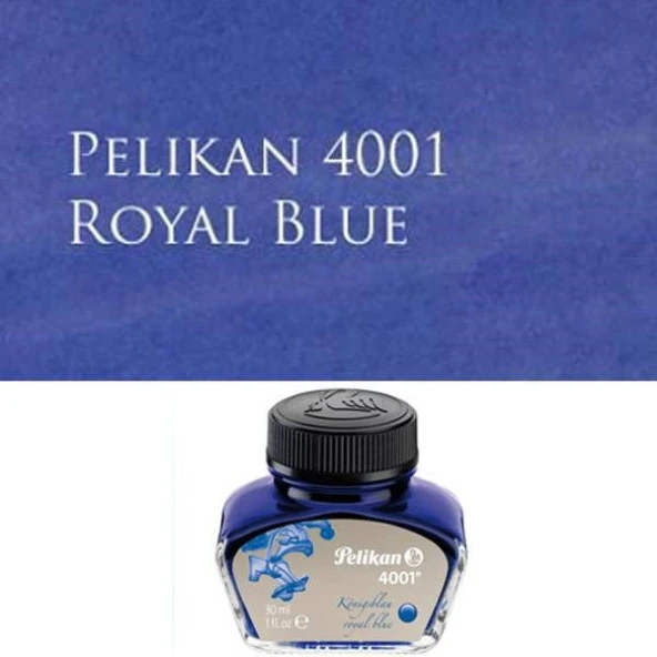 Pelikan 4001 Dolmakalem Mürekkebi 30 ml. ROYAL MAVİ