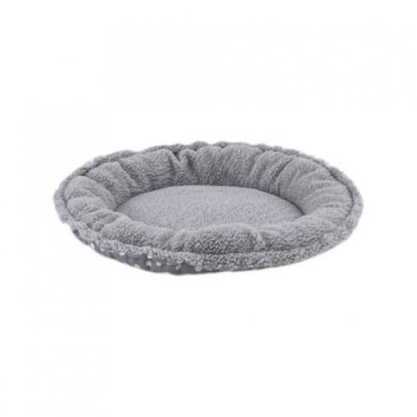 Pet Comfort Sunflower Kedi ve Köpek Yatağı Çift Taraflı Gri Dot/Peluş 85cm