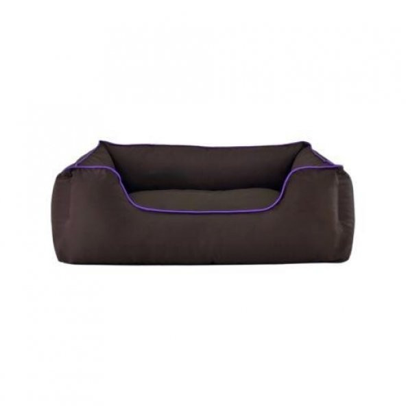 Pet Comfort Alpha  Köpek Yatağı Kahverengi w Mor Biye L 105x85cm ürün görseli