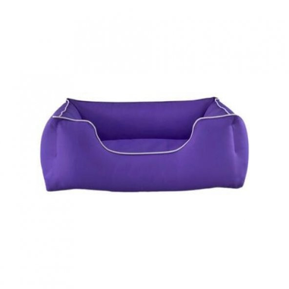 Pet Comfort Alpha  Köpek Yatağı Mor w Beyaz Biye M 80x65cm ürün görseli