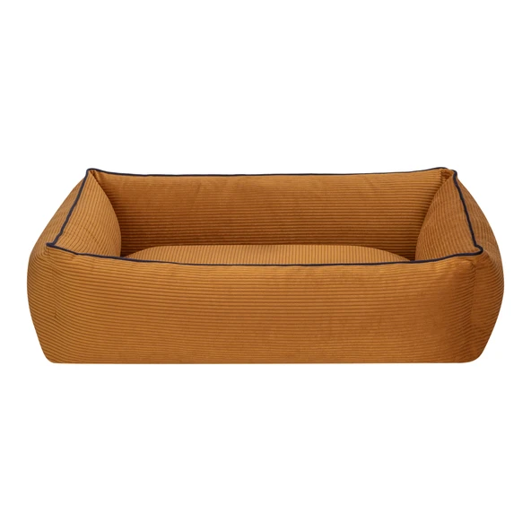 Pet Comfort Golf  Kedi ve Köpek Yatağı Hardal w Parliament Mavi Biye S 75x60cm ürün görseli