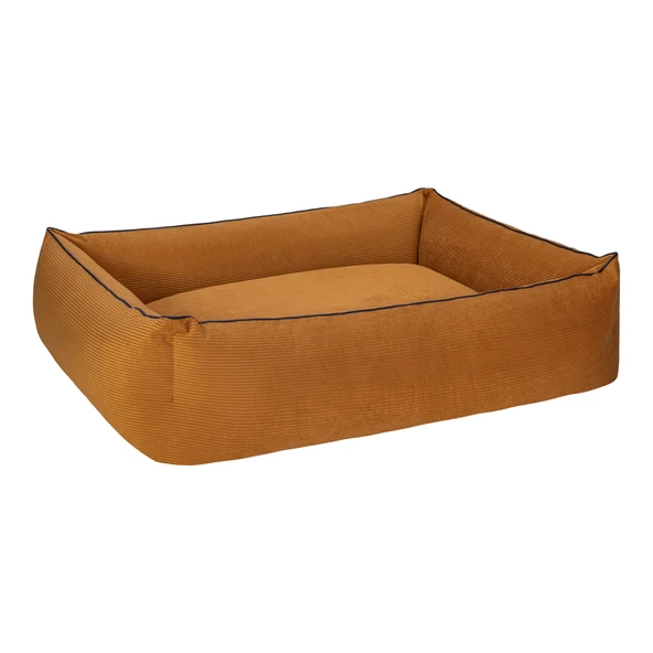 Pet Comfort Golf  Köpek Yatağı Hardal w Parliament Mavi Biye L 105x80cm - Resim 2