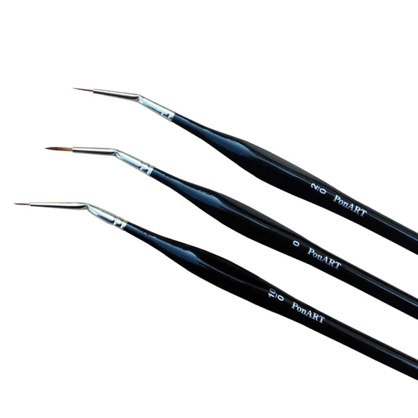 Ponart 10610 Minyatür Fırçası Set 3 Adet