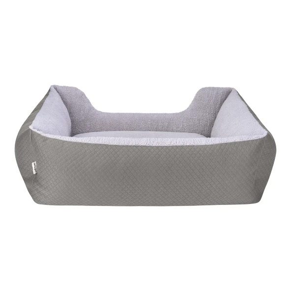 Pet Comfort Echo  Köpek Yatağı Gri/Gri Peluş L 105x80cm - Resim 3