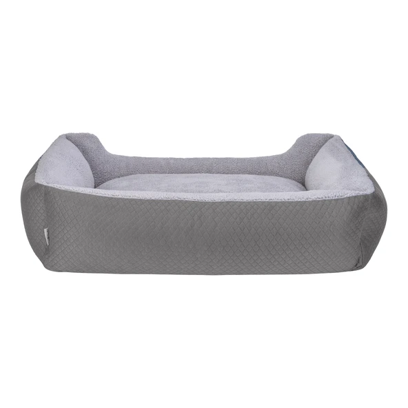 Pet Comfort Bravo Duo  Köpek Yatağı Gri/Gri Peluş XL 105x80cm - Resim 3
