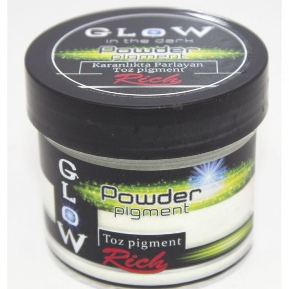Rich Glow Powder (Karanlıkta Parlayan) Pigment 60 cc. 11375 NATUREL TURKUAZ