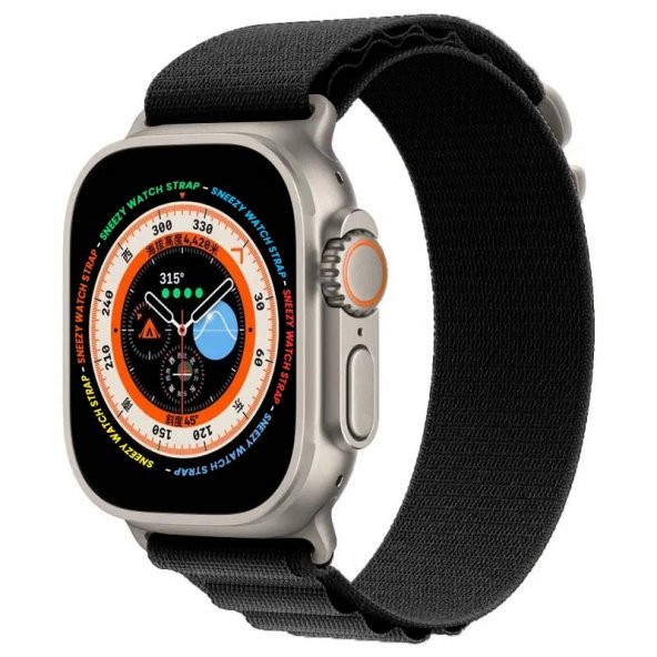 Apple Watch 49mm Ultra Seri Uyumlu Frost Alpine Loop Kordon