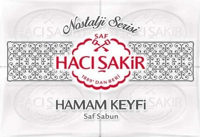 Hacı Şakir Hamam Keyfi Saf Sabun 4lü 200 G X 2 Adet ürün görseli