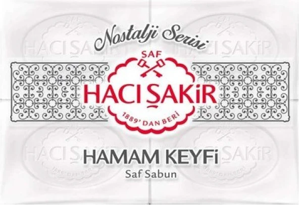 Hacı Şakir Hamam Keyfi Saf Sabun 4lü 200 G X 3 Adet