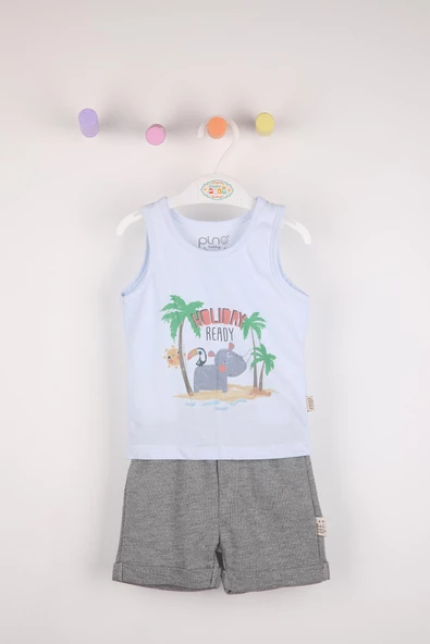 Holiday Baskı Şortlu Takım 3521