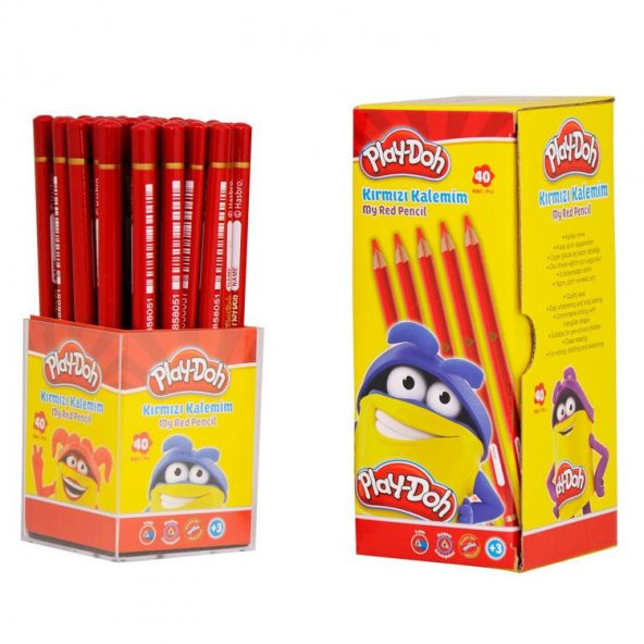 Play-Doh Jumbo Kırmızı Kalemim 40lı Stand