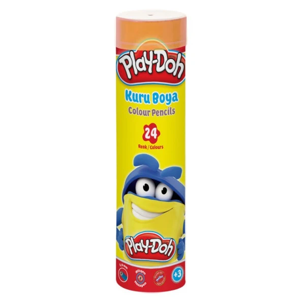 Play-Doh 24 Renk Kuru Boya Metal Tüp