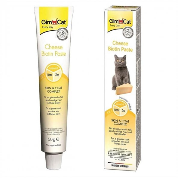 Gimcat Cheese Paste Biotinli Kedi Macunu 50 Gr