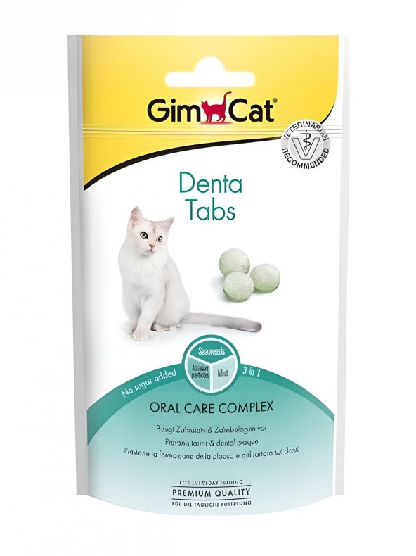 Gimcat Denta Tabs Ağız Diş Sağlığı Kedi Ödülü 40Gr