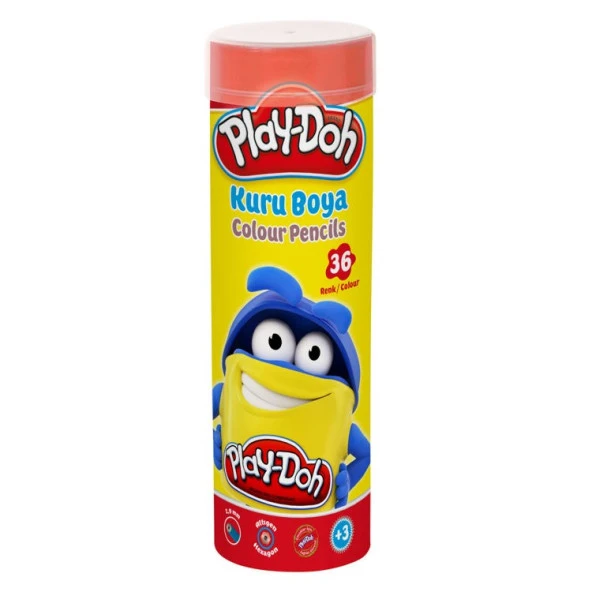 Play-Doh 36 Renk Kuru Boya Metal Tüp