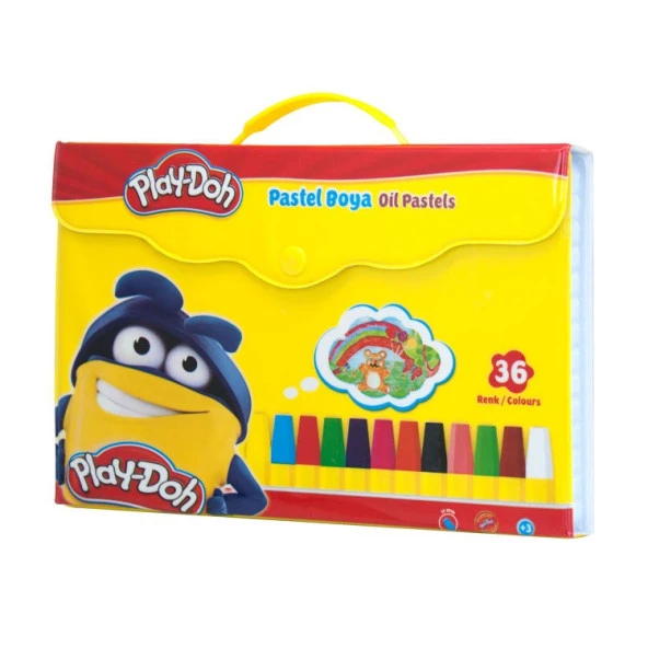 Play-Doh 36 Renk Çantalı Pastel Boya