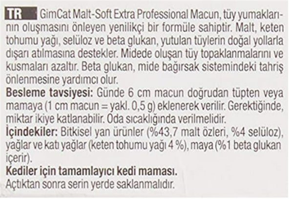 Gimcat Kedi Macunu Malt Soft 100 Gr - 4