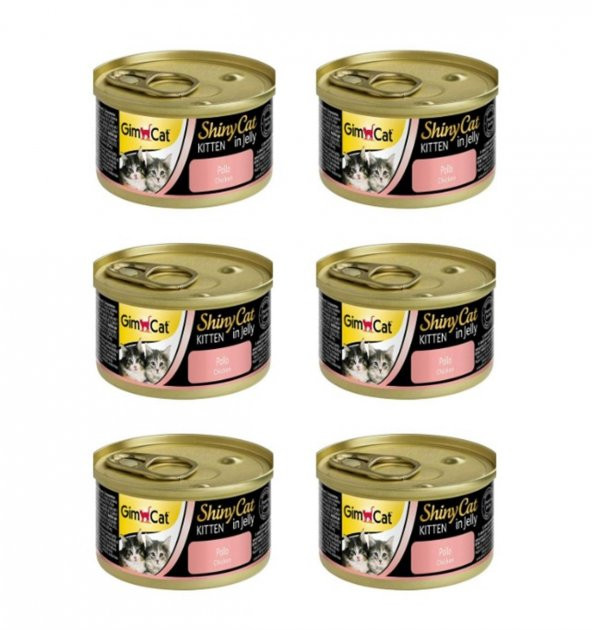 Gimcat Shinycat Tavuk Etli Yavru Kedi Konsevesi 6x70 Gr ürün görseli