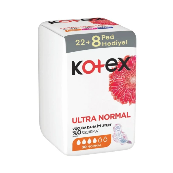 Kotex Ped Ultra Dev Ekonomik Normal 30lu x2 adet