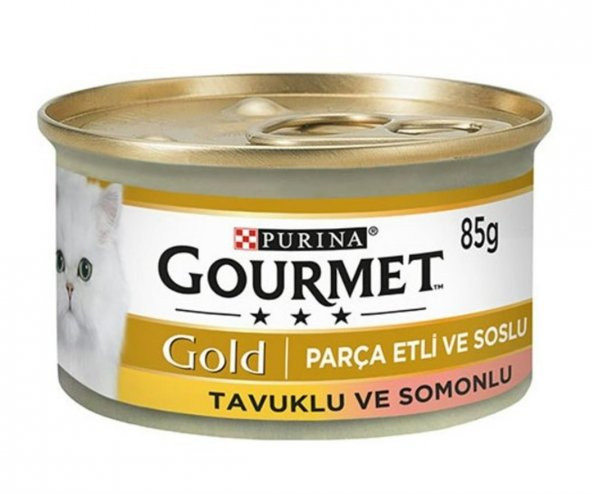 Gourmet Gold Somon Tavuk Parça Etli Kedi Konservesi 85 Gr