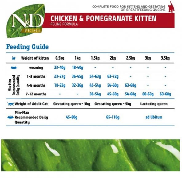 N&D Tahılsız Kitten Tavuk Nar Kedi Maması 1,5 Kg - Resim 4