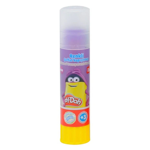 Play-Doh Transparan Renkli Stick Yapıştırıcı 21 gr.