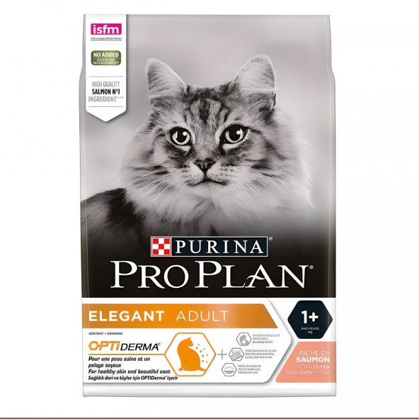 Pro Plan Elegant Optiderma Somonlu Yetişkin Kedi Maması 3 Kg