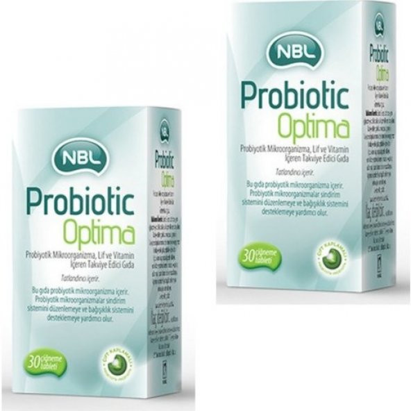 Nbl Probiotic Optima 30 Çiğneme Tableti 2'li Set