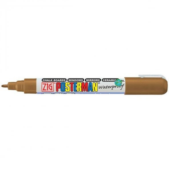 Zig Posterman Waterproof Boyama Markeri Fine Uç 1 mm BROWN