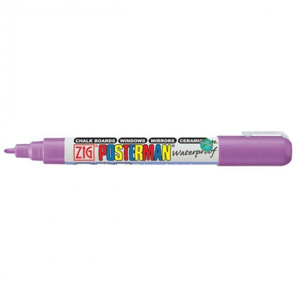 Zig Posterman Waterproof Boyama Markeri Fine Uç 1 mm VIOLET