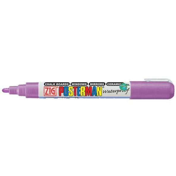 Zig Posterman Waterproof Boyama Markeri Medium Uç 2 mm VIOLET
