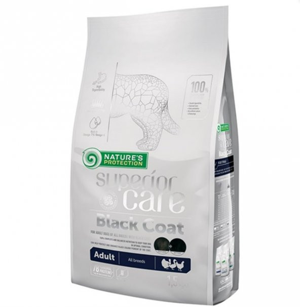 NP Superior Care Black Dogs Tahılsız Yetişkin Alabalıklı Köpek Maması 1,5 kg