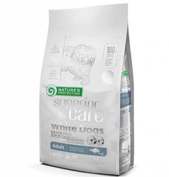 NP Superior Care White Dogs Tahılsız Alabalıklı  Small&Mini Yetişkin Köpek Maması 1,5 kg