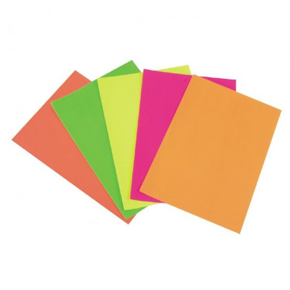 Lino Fosforlu Elişi Kağıdı 20x30 cm. 5 Renk 10lu Paket