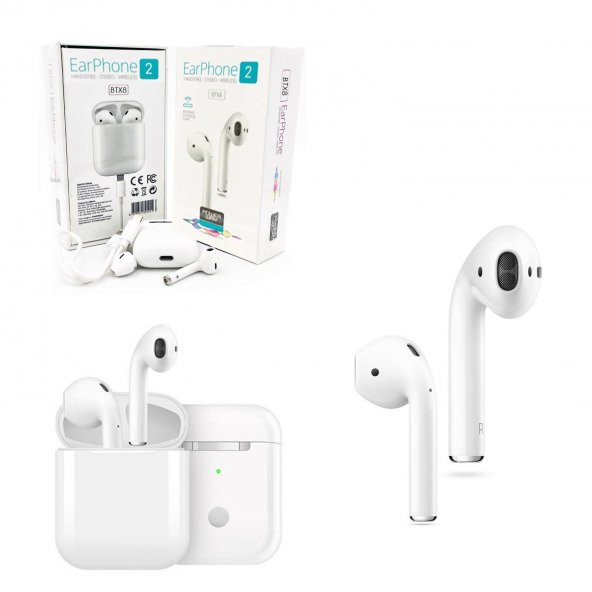 AIRPODS KABLOSUZ SPOR KULAKLIK POWERWAY EARPHONE2-BTX8 - 1