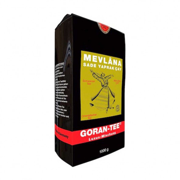 Mevlana Goran-Tee Ceylon Bergamot Aromalı Siyah Seylan Çayı 1000gr