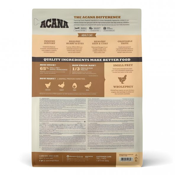Acana Homestead Harvest Yetişkin Kedi Maması 1,8 Kg - 2