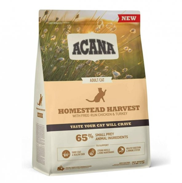 Acana Homestead Harvest Yetişkin Kedi Maması 1,8 Kg - 3