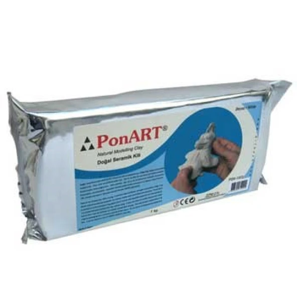 Ponart - Kosida Seramik Kili 1000 gr. Beyaz