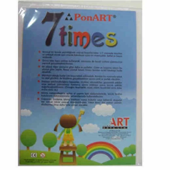 Ponart - Kosida 7TimesYedi Kat Küçülen Kağıt A4 2li Paket