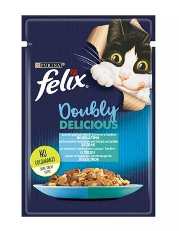 Felix Somonlu & Sardalyalı Yetişkin Kedi Konservesi 85 Gr