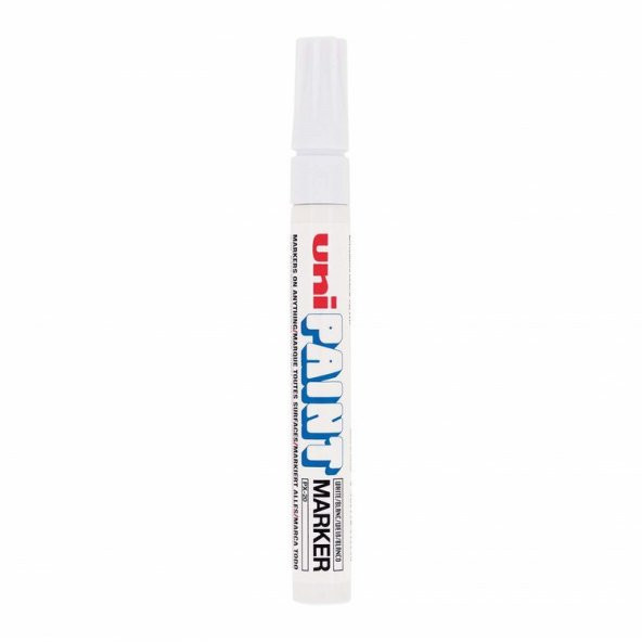 Uni PX-20 Paint Marker 2.2-2.8mm Yuvarlak Uç Boyama Markörü Beyaz
