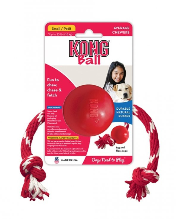 Kong Köpek İpli Oyun Topu S 6,5cm - Resim 2